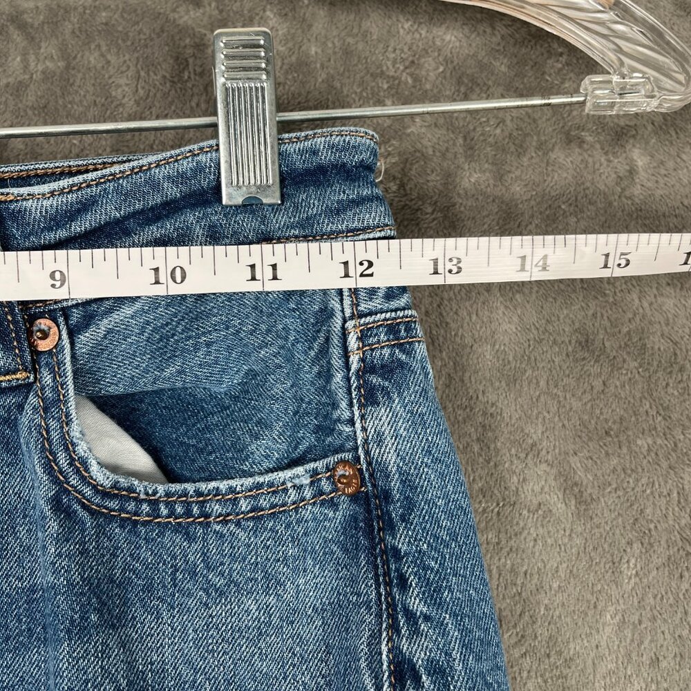 American Eagle Jean Women's size 00 Regular Mom Straight Stretch High Rise Y2K - Picture 6 of 8